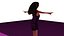 free low poly woman in dress 49