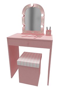 Make up mirror and set