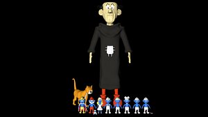 3D smurfs gargamel