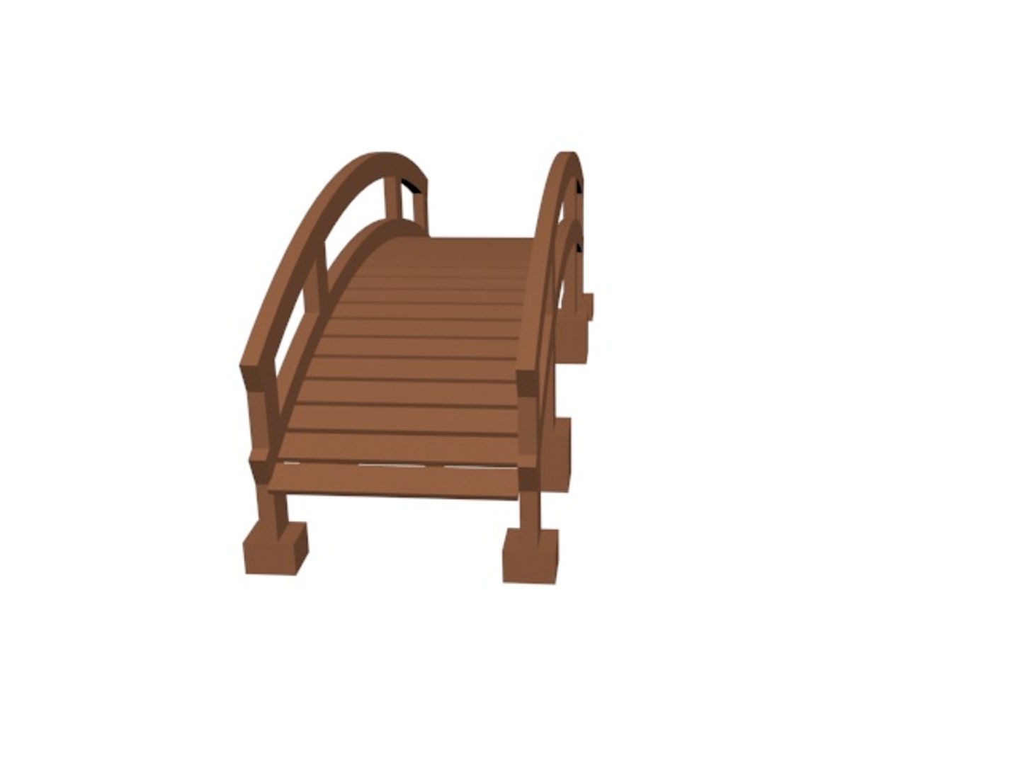 Wooden Bridge 3d Max