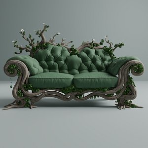 3D Fantasy Enchanted Forest Sofa model