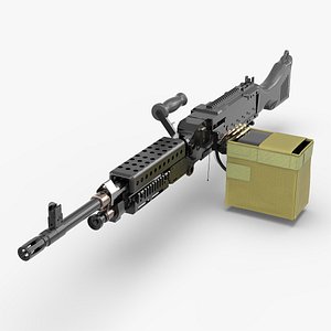 M240 Belt-Fed Vehicle Gun Black model