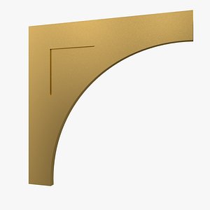 3D Plaster Decorative Bow DS426 model