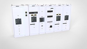 3D main industrial electrical switchboard