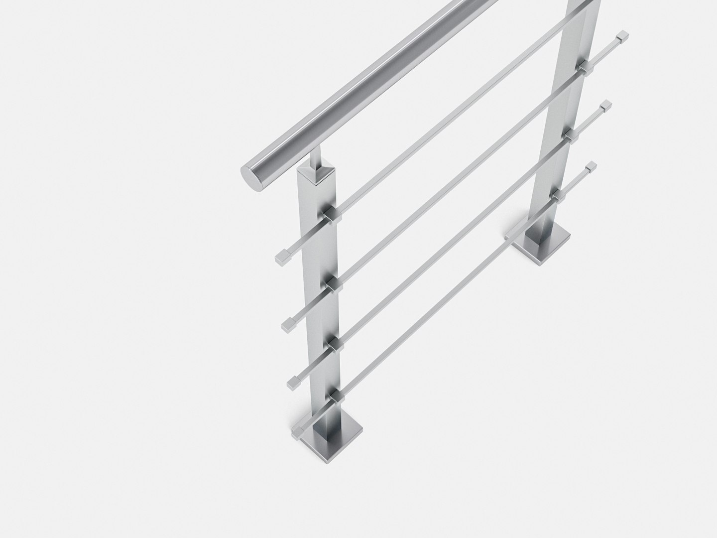 3D Railing Inox Horizontal Model - TurboSquid 1395594