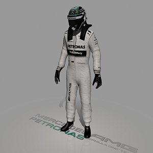 3d formula driver nico rosberg model