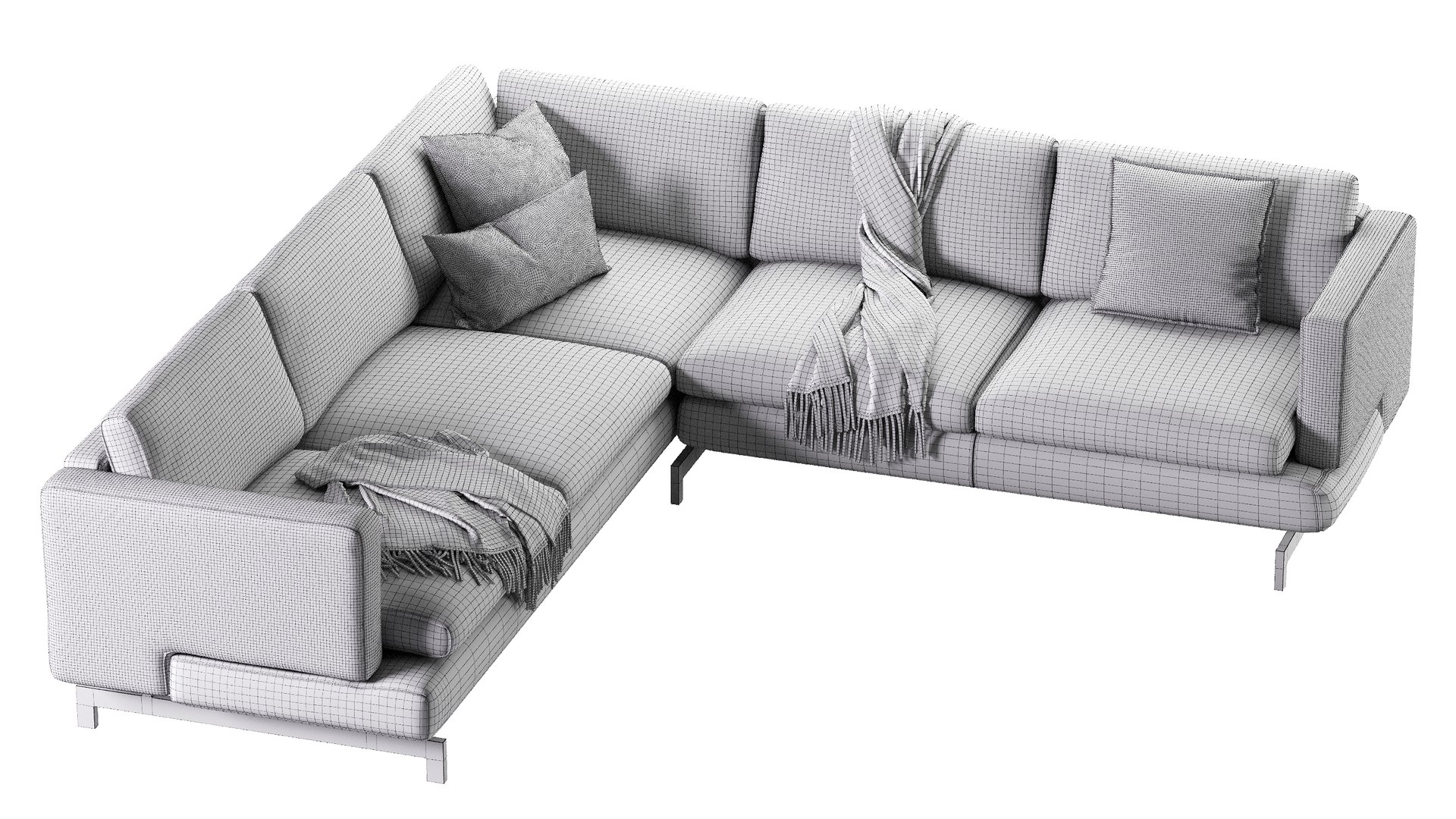 Natuzzi Italia Jeremy Sectional 3D - TurboSquid 2105414