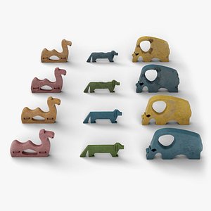 3D model Animals Sculpture For Playground