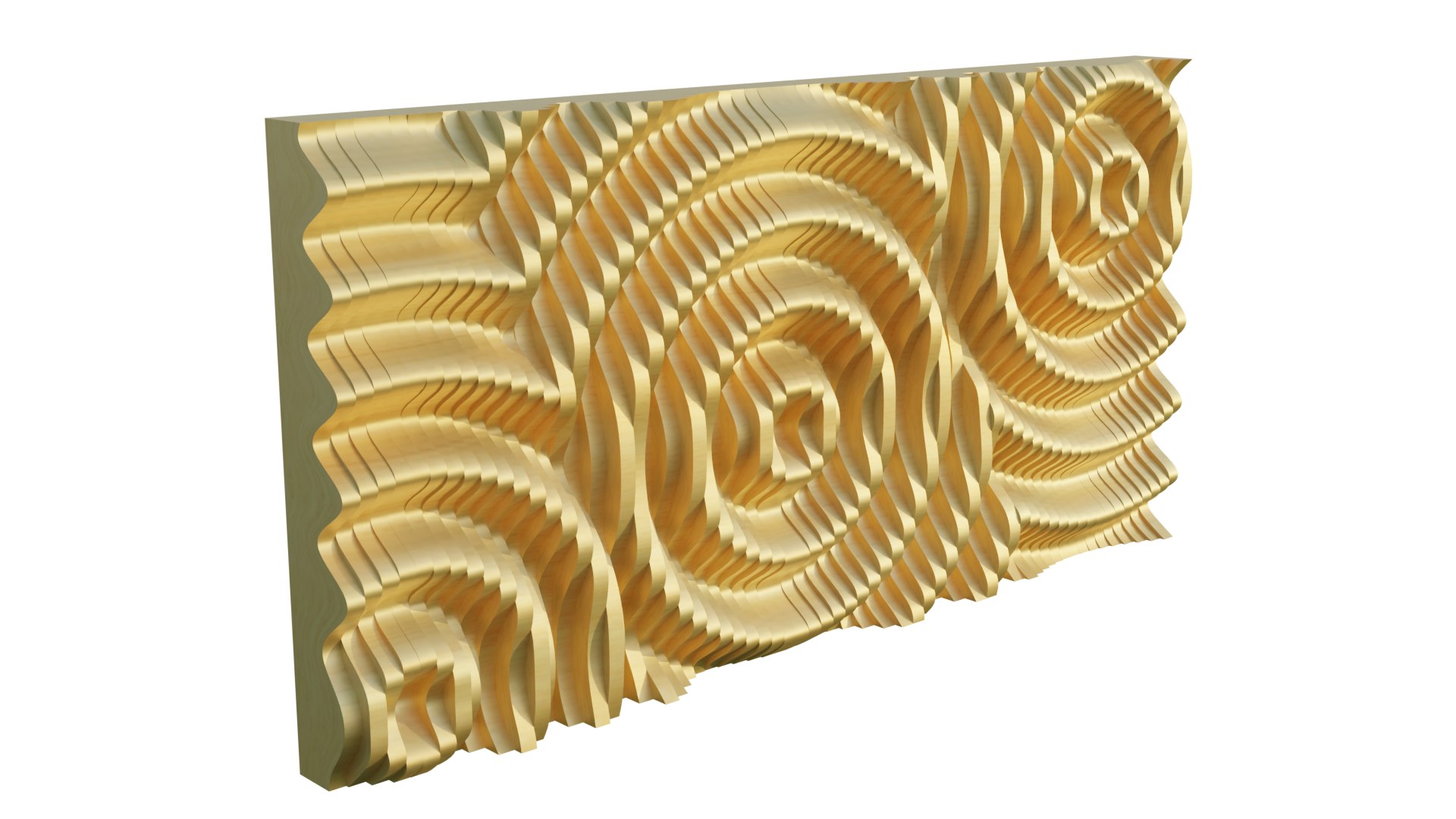 3D Model Parametric Ripples Wooden Wall 01 - TurboSquid 2195115