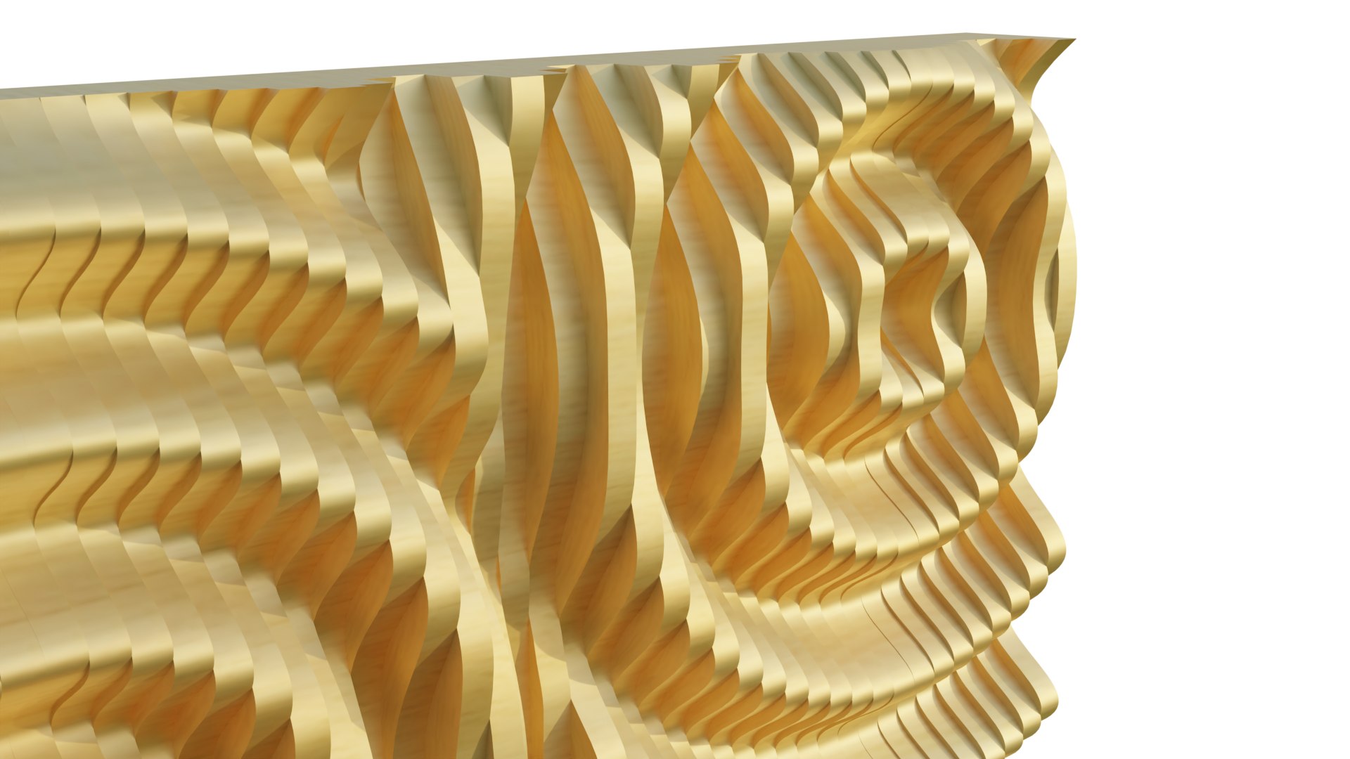 3D Model Parametric Ripples Wooden Wall 01 - TurboSquid 2195115