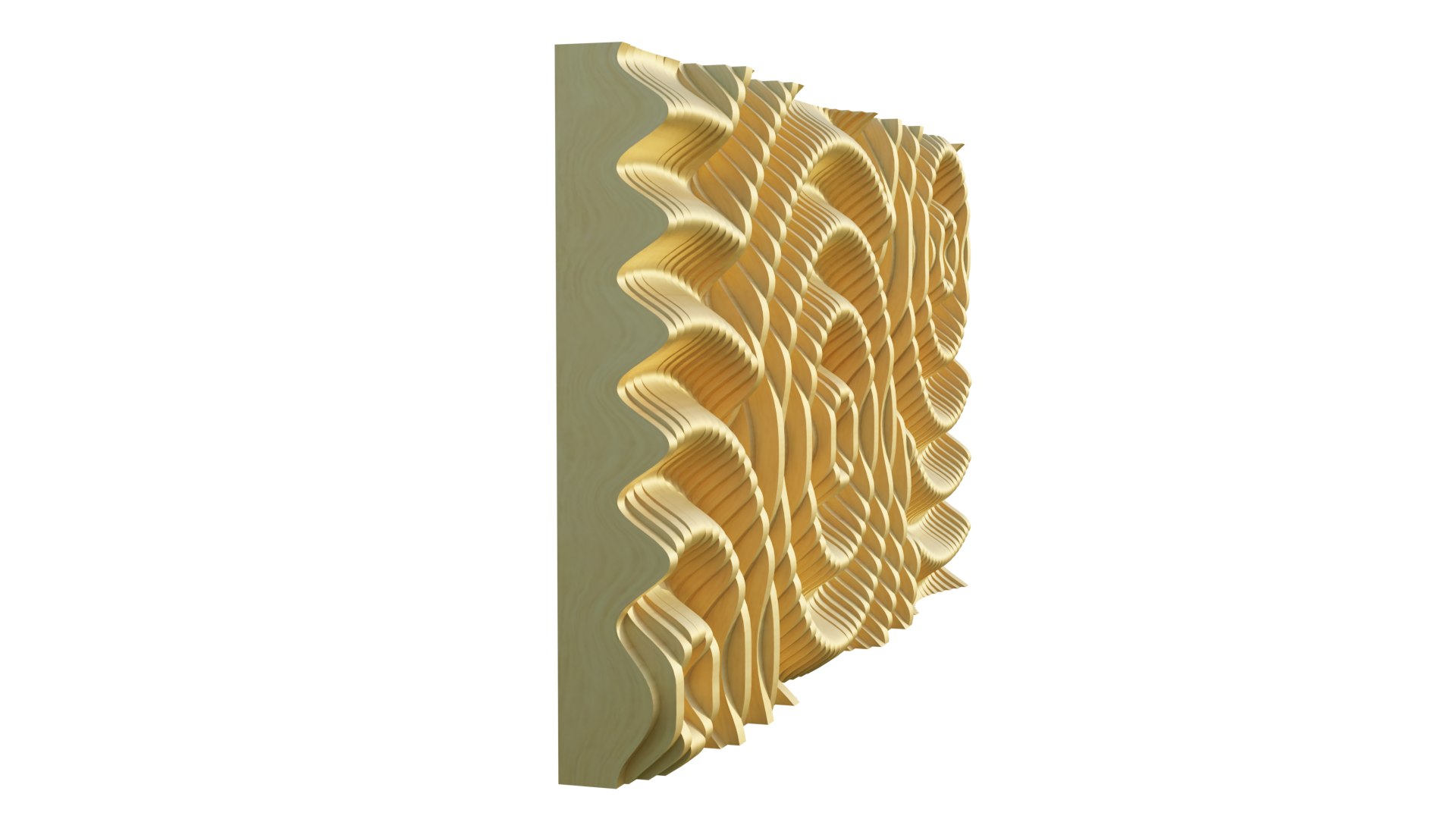 3D Model Parametric Ripples Wooden Wall 01 - TurboSquid 2195115
