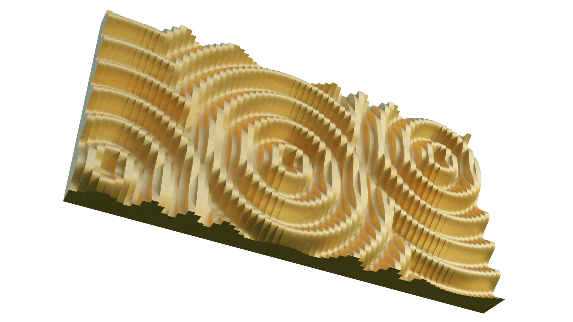 3D Model Parametric Ripples Wooden Wall 01 - TurboSquid 2195115