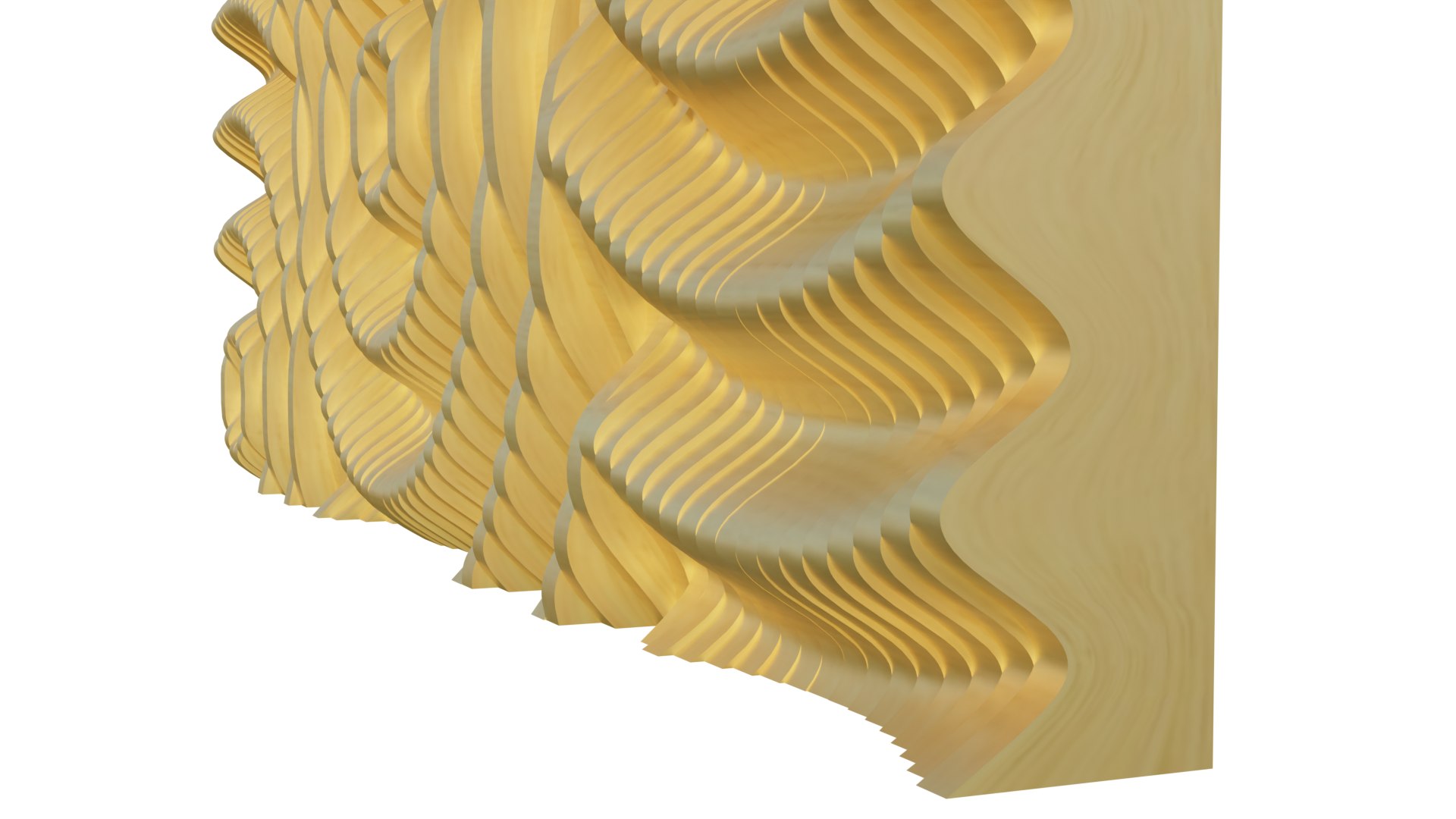3D Model Parametric Ripples Wooden Wall 01 - TurboSquid 2195115