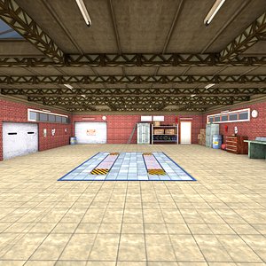 3D 3D Low poly Garage
