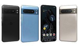 3D Google Pixel 8 Pro All Colors