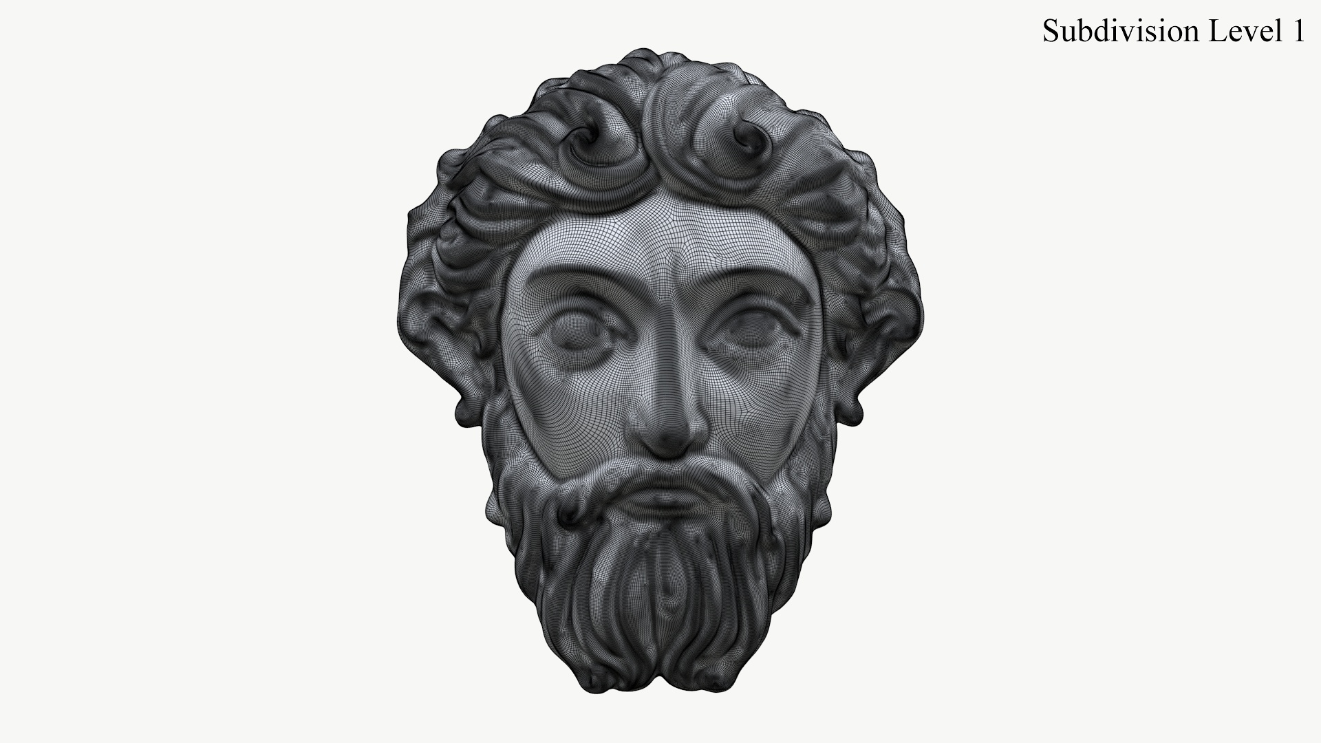 3D Greek God Face Relief 2 Textured - TurboSquid 2300535