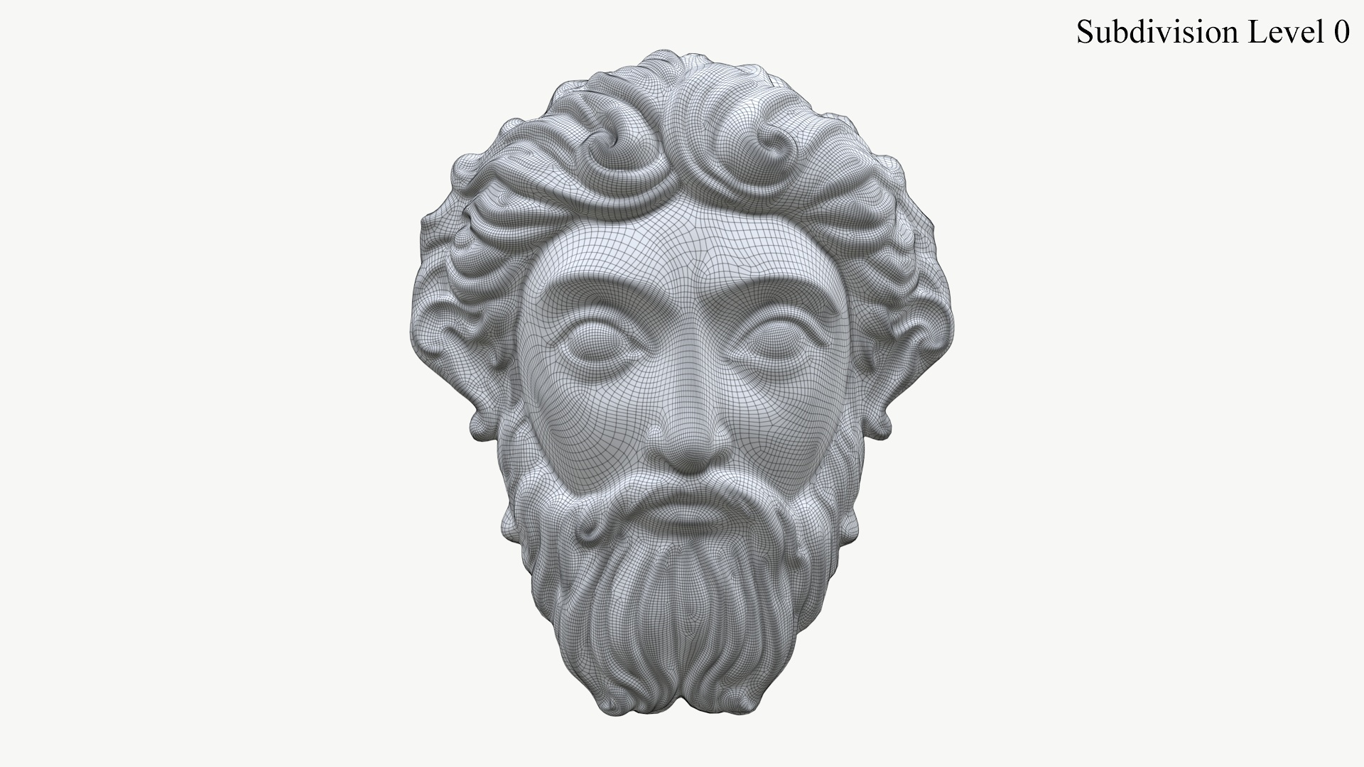 3D Greek God Face Relief 2 Textured - TurboSquid 2300535