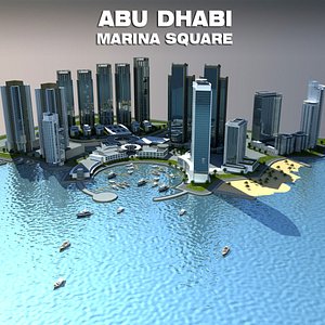 3d model square abu dhabi