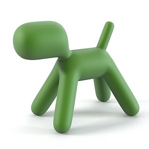 3d magis xl-ggreen puppy chair