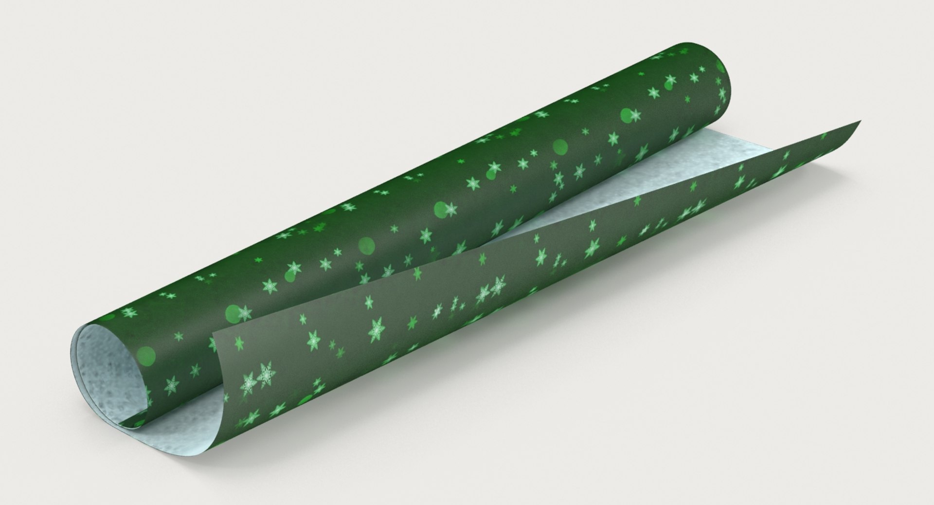 Wrapping Paper Green Unrolled 3d Max