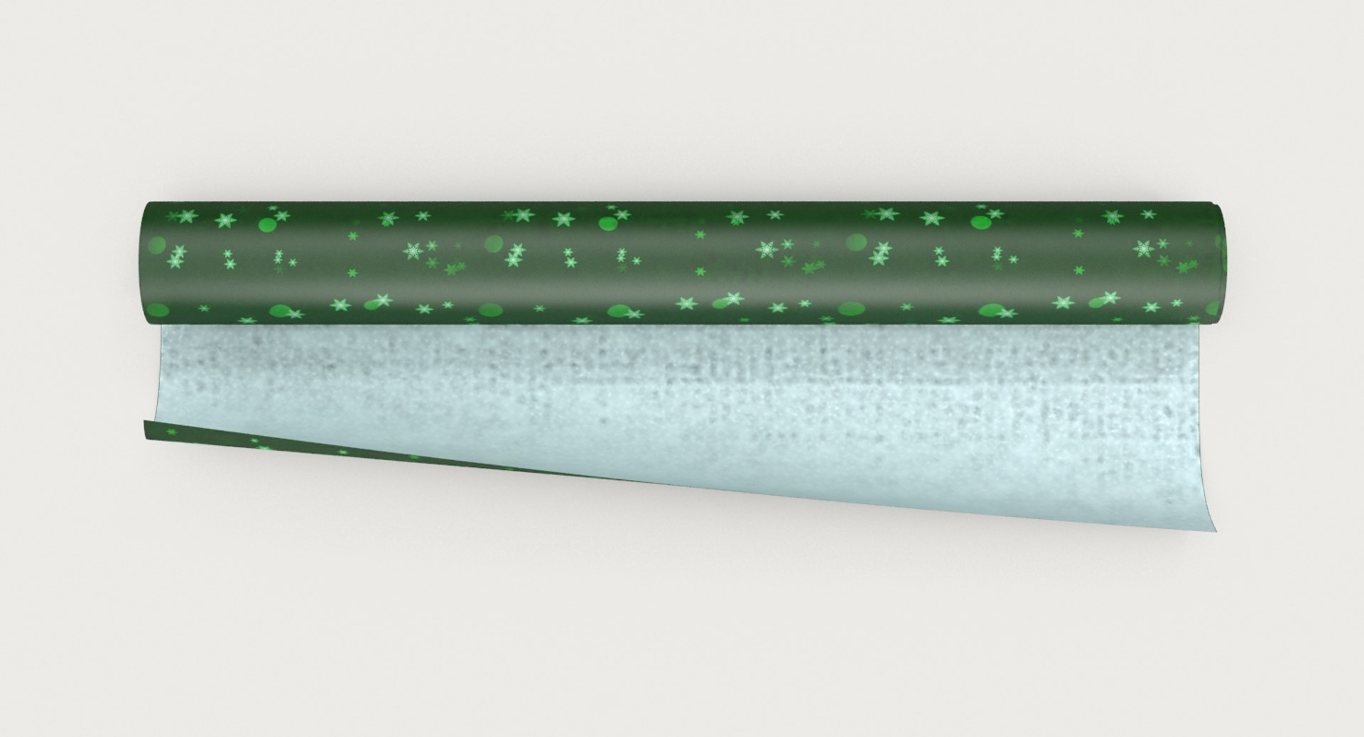 Wrapping Paper Green Unrolled 3d Max