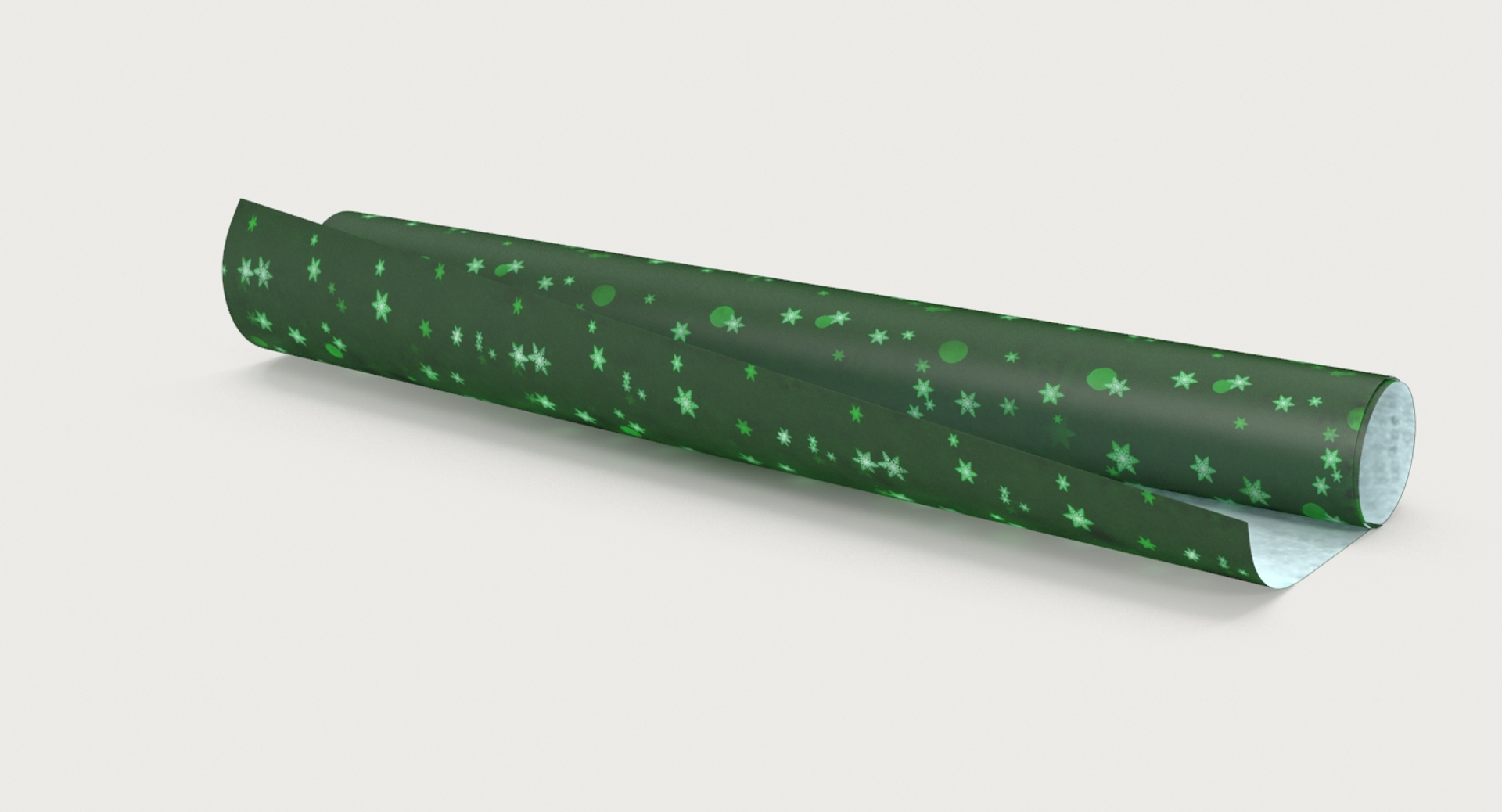Wrapping Paper Green Unrolled 3d Max