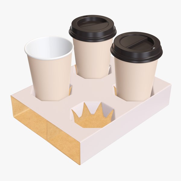 3D cup coffee paper