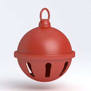 3D Jingle bell Red