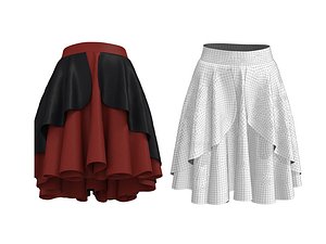 3D skirt clothing apparel