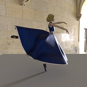 bjd ballerina doll 3D