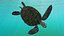 Realistic Sea Turtle Rigged for Maya