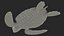 Realistic Sea Turtle Rigged for Maya