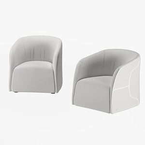 armchair natuzzi logos 3D model