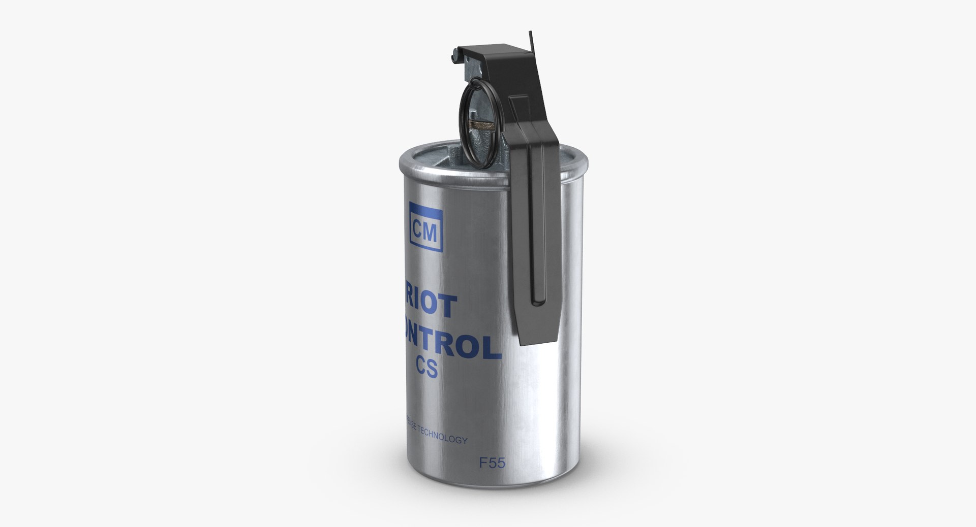 Tear Gas Canister 02 3D Model 1145415 TurboSquid