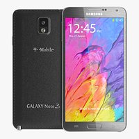Samsung Galaxy Note 3 Black 3D Model