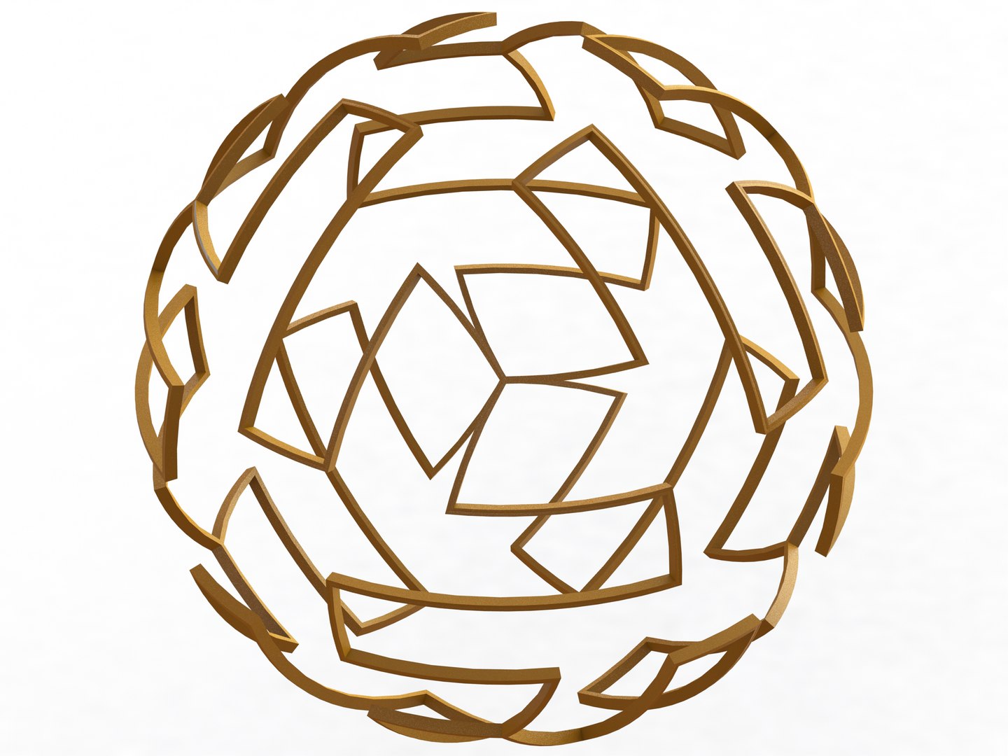 Wireframe Shape Geometric Telstar Ball 3D Model - TurboSquid 2213407