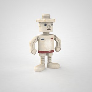Children's plastic toy "Robot homemade" USSR 1970-80 year