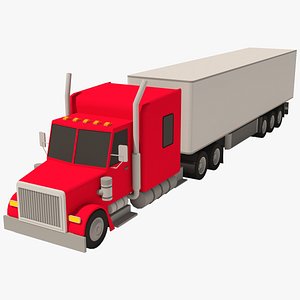 3D Cartoon Heavy truck
