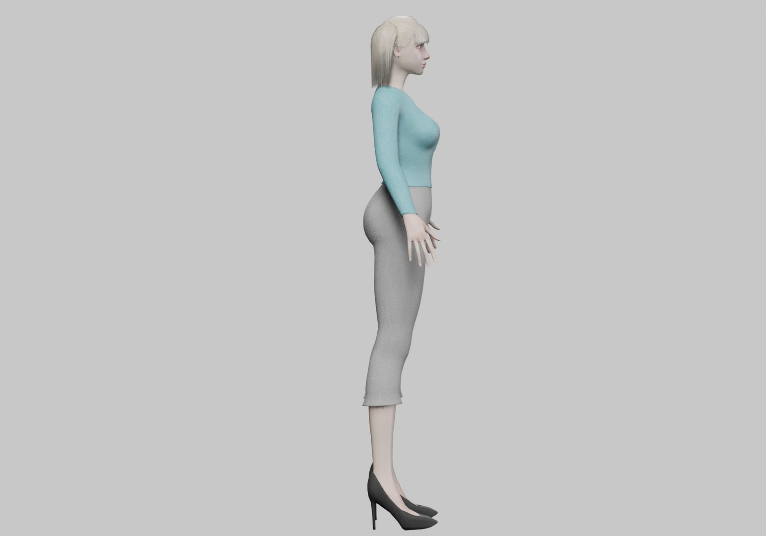 Cute Basic Woman V21458 Model - TurboSquid 2265228