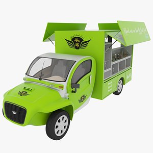 kim fly food truck 3d model
