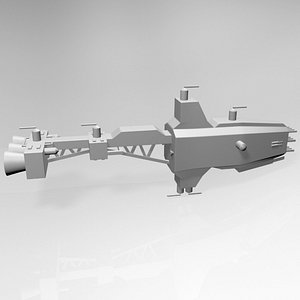 3D Space Cruiser 01 model