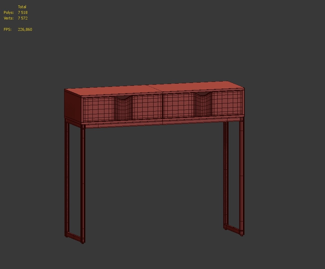 Lex Console Table 3D Model - TurboSquid 1638554
