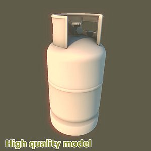 propane gas tank small 3d model