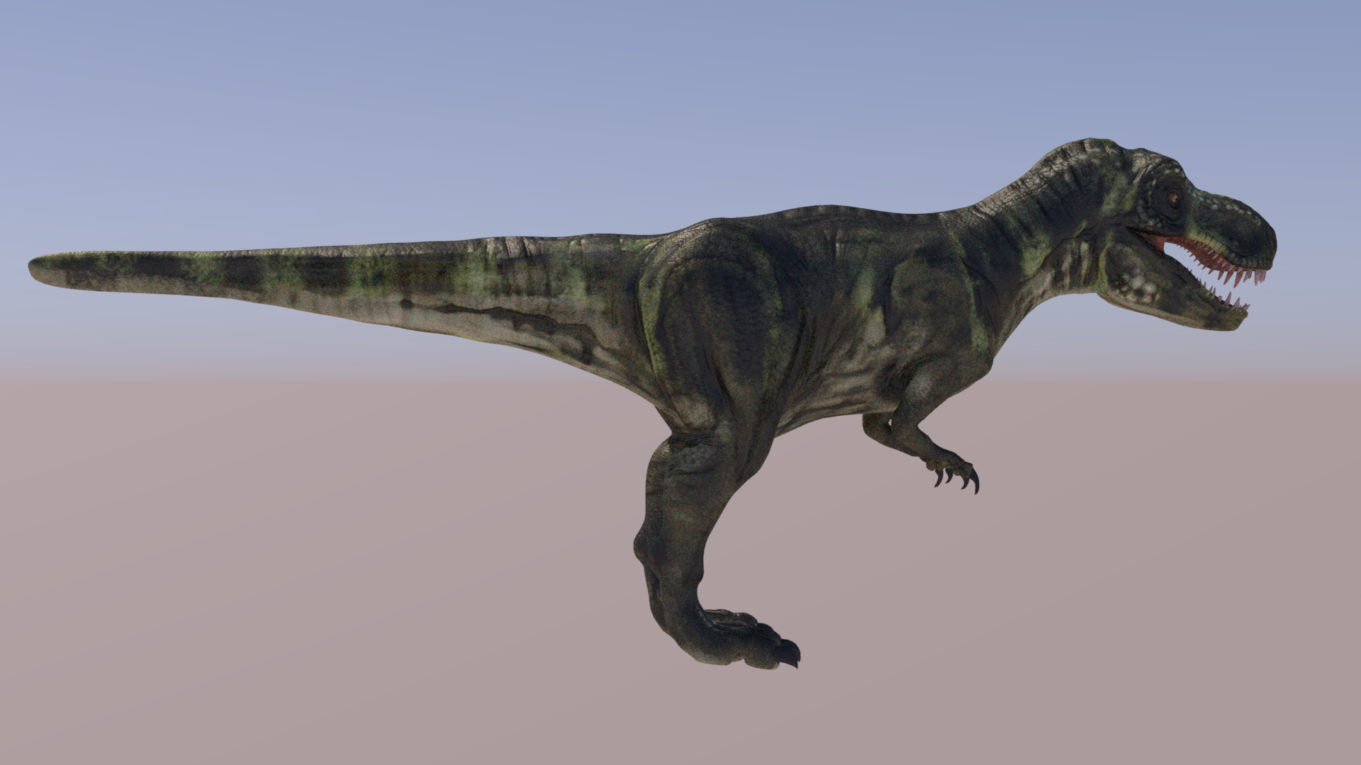 Tyrannosaurus rex running animal 3D model - TurboSquid 1566262