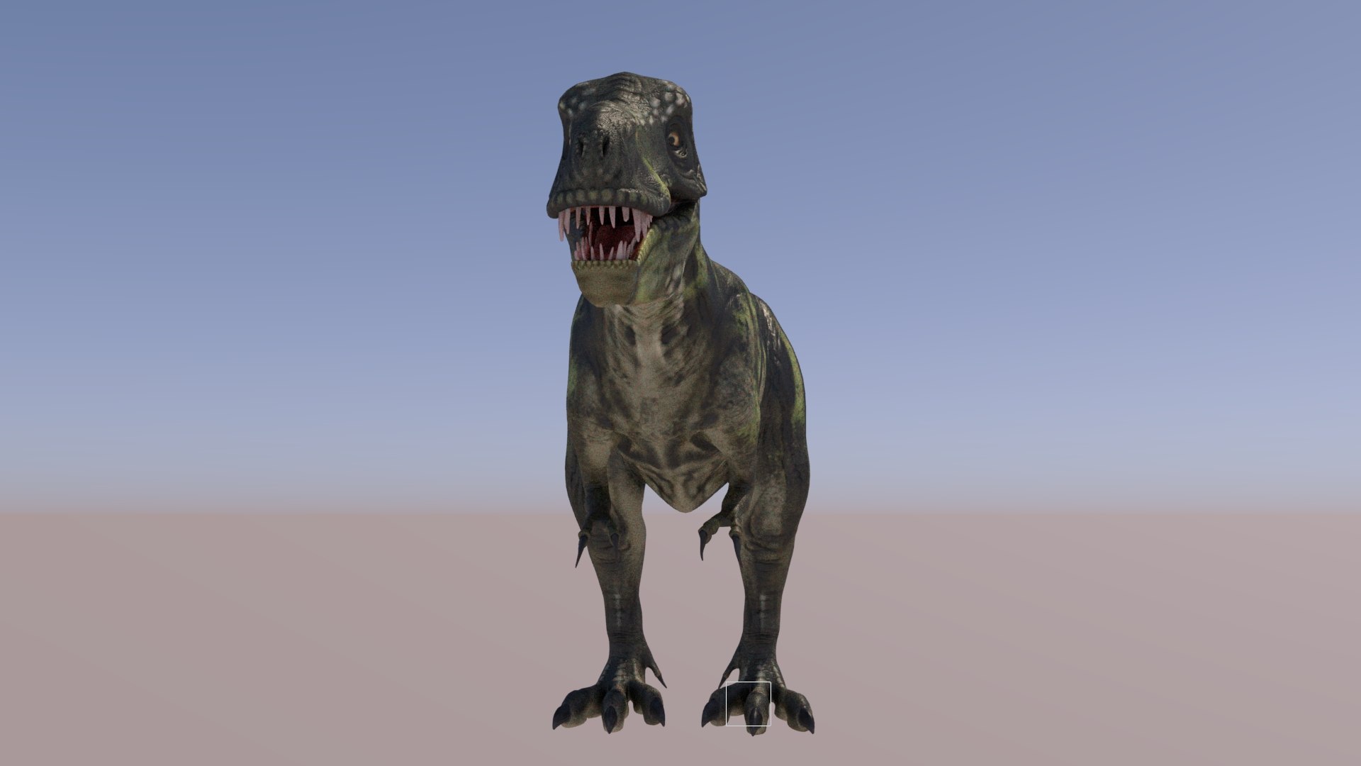 3D tyrannosaurus rex running dinosaur animal model - TurboSquid 1566261
