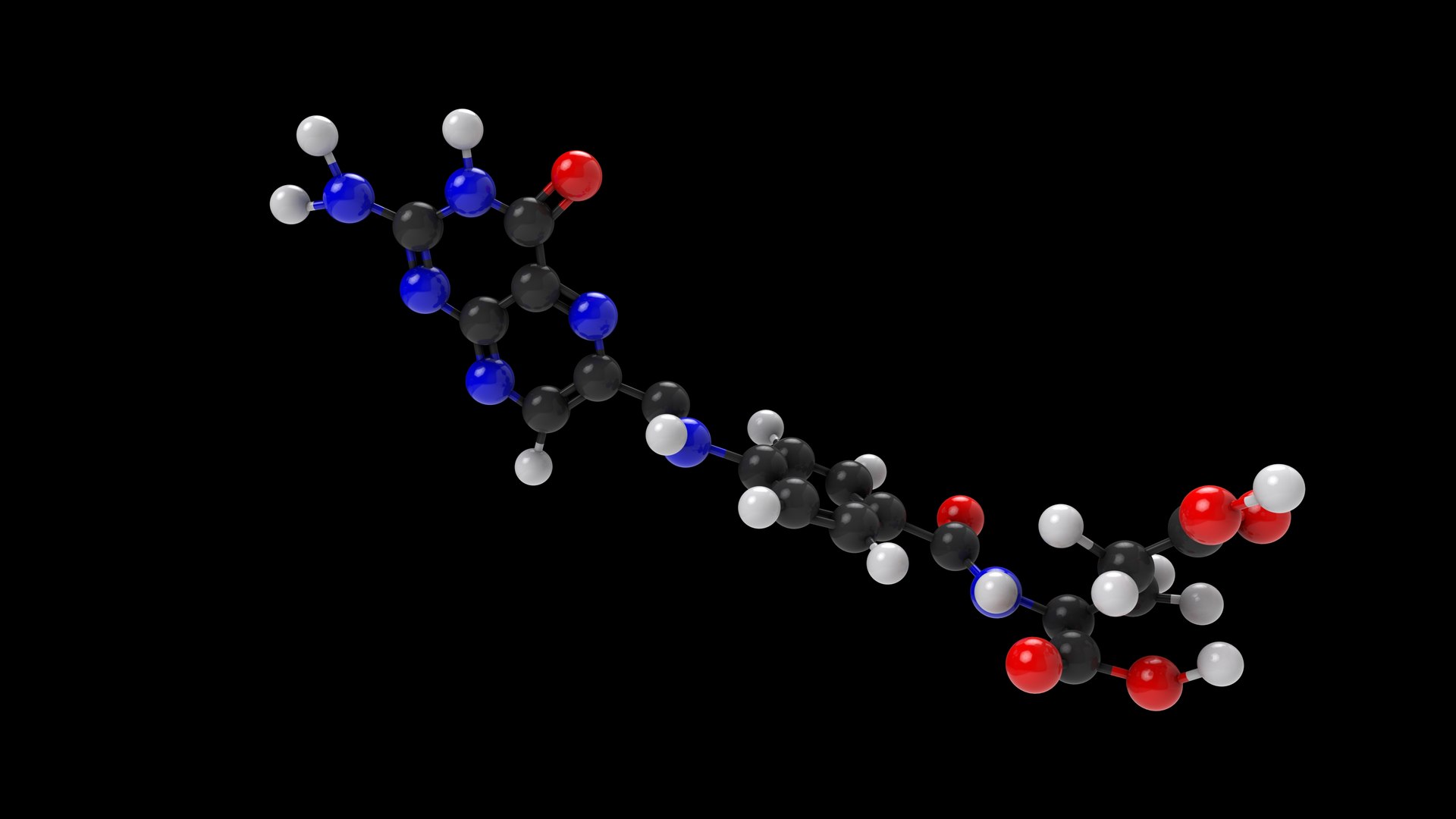 3D Vitamin B9 Molecular Structure Model - TurboSquid 2192969