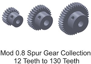 MOD 0.8 SB Spur Gear Collection