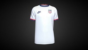 3D model Nike US 2020 Stadium Home 4- Star In Low Poly