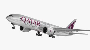 3D Boeing 777-F Qatar Cargo