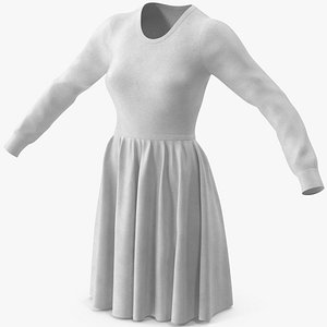 Dress White 3D model